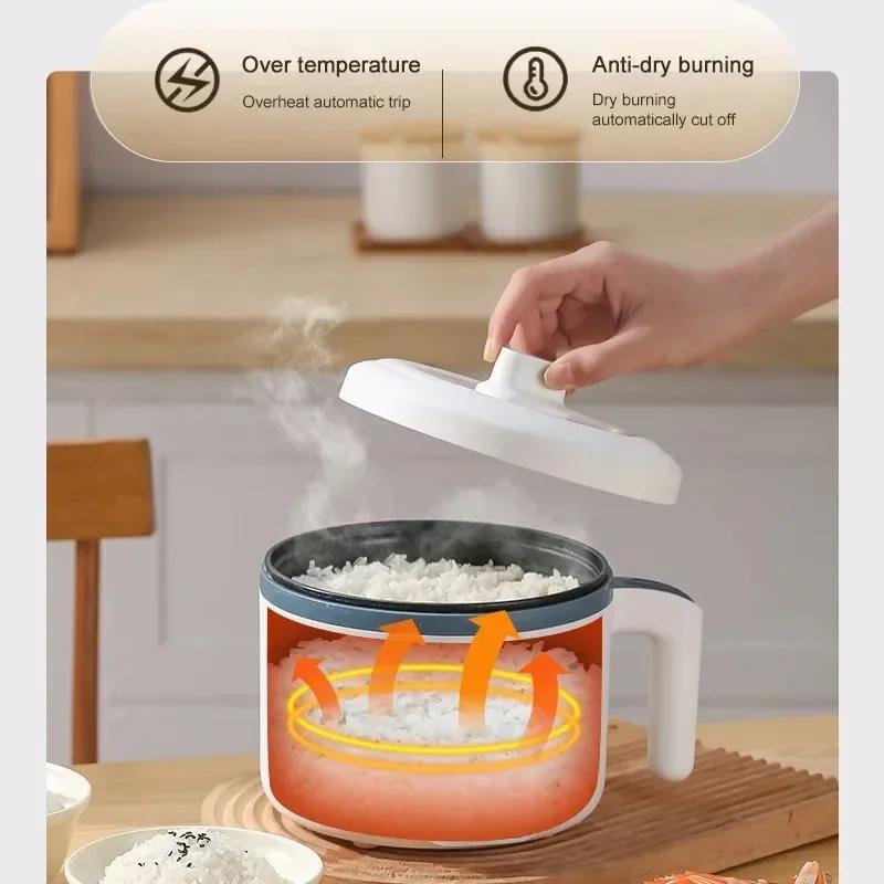 For Cuiseur À Riz Électrique Multifonctionnel De 220V, Mini Machine De Cuisson Intelligente Pour 1-2 Personnes, Chauffe-Nourritu