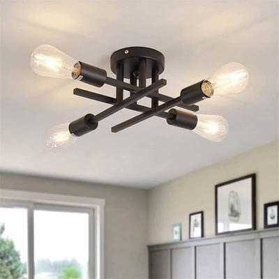 New Nordic Industria Designl Ceiling Lamp Living Room Lamp Bar Table Creative American Simple Living Room Bedroom Ceiling Lamp