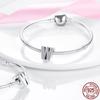 100% Real 925 Sterling Silver Letter Alphabet A-Z Charm Name Bead Fit  Bracelet Pendant Jewelry