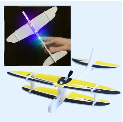 Electric Foam Aircraft Charging Hand Throwing Slow Flying Biplane Glider Outdoor Children'S Toys Hand Assembled Flight Model