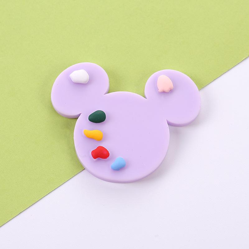 Mickey Hand-Painted Resin Ornament & DIY Sticker Set