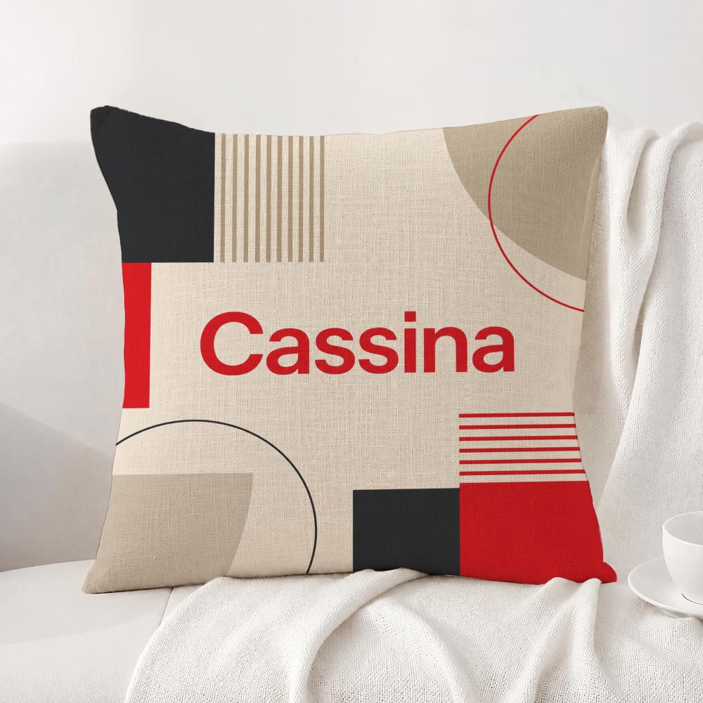 Brand Cassina Cushion Cover Natural Linen Pillowcase Set AllinOne Decor Cushion Cover for Sofa Bedroom Chair