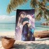 1Pc Purple Embrace Beach Towel Microfiber Beach Towel Thin Absorbent For Beach Swimming Yoga Bath Sports 0917203