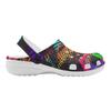 Women Men EVA Clogs Color Printed Breathable Slip On Garden Shoes Lightweight Beach Pool Bathroom Home Sandals Lightweight Wear