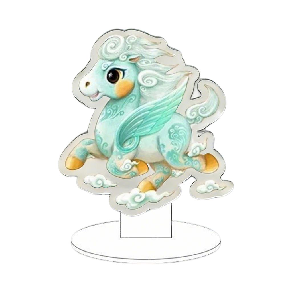 2D Acrylic Standee Featuring A Galloping Horse - Collectible Souvenir And Desktop Ornament