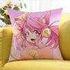 mew mew PINK Deltarune   Various Sizes Square Pillow Case For Car Home Bedchamber Decor