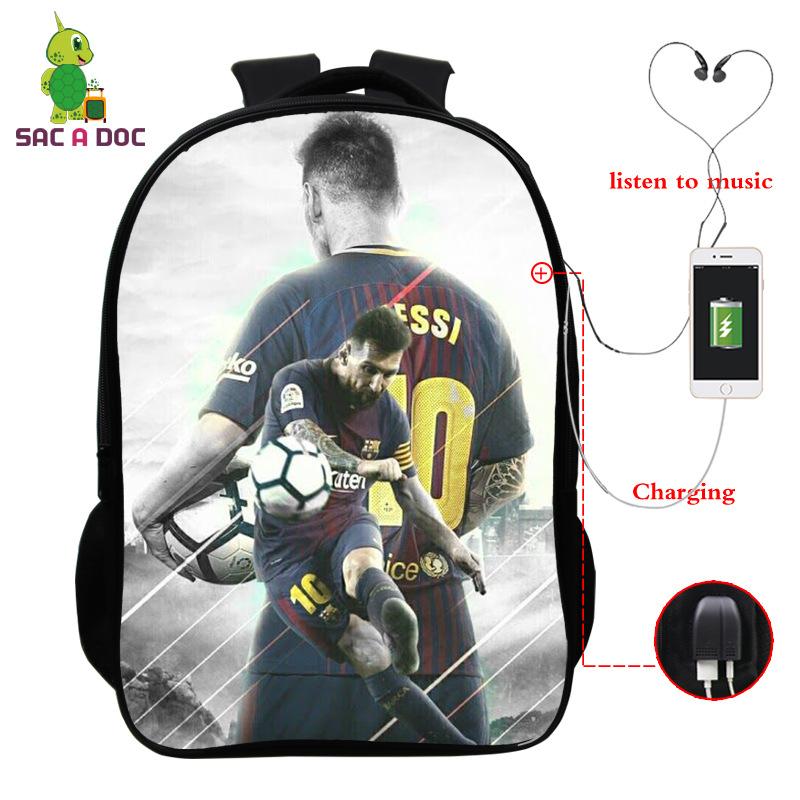 3D Digital Printed Backpack With Usb Full Color Backpack