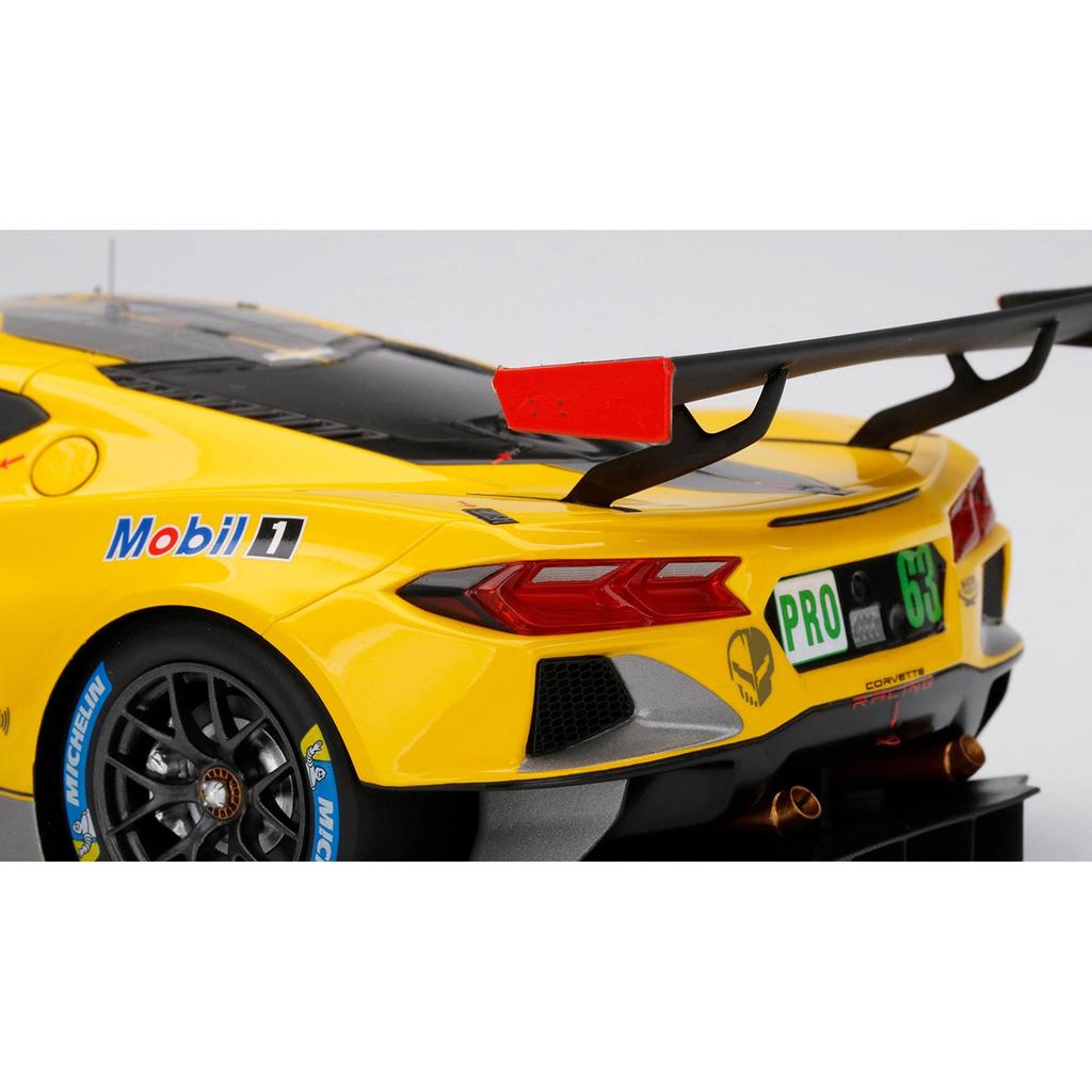 TOP SPEED Scale Chevrolet Corvette Le Mans 24 Hours 2021 GTE PRO 2nd Place Corvette Racing Finished Model TS0380 1/18 C8.R #63