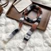 Scarf women's winter high-end sense new contrasting color stripes narrow scarf scarf scarf