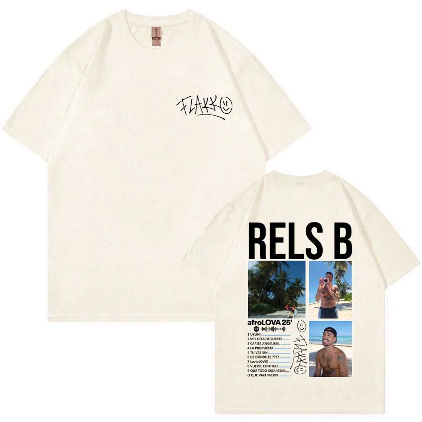 Rapper Rels B AfroLOVA 25 Merch T Shirt Unisex Women Fashion Hip Hop Oversized Short Sleeve Tshirt Male Vintage Cotton Tshirts