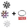Compact And Durable 18 In 1 Snowflake Multi Tool With Convenient Key Chain Attachment