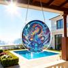 1pc High-Quality Acrylic Sun Catcher Puzzle, Multi-Color Dragon Window Hanging Decoration, Home And Garden Decor, Sizes 18.49 Cm And 21.79 Cm, Puzzle