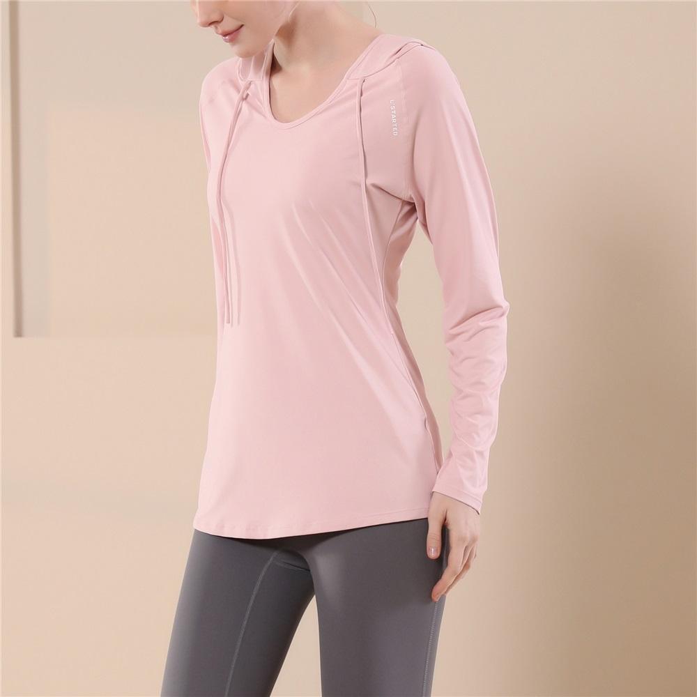 Yoga Clothes, Sports Tops, Women's Autumn And Winter Casual Loose Fit Slimming Hoodie, Long Sleeved Quick Drying Hooded Running And Fitness Sweatshirt