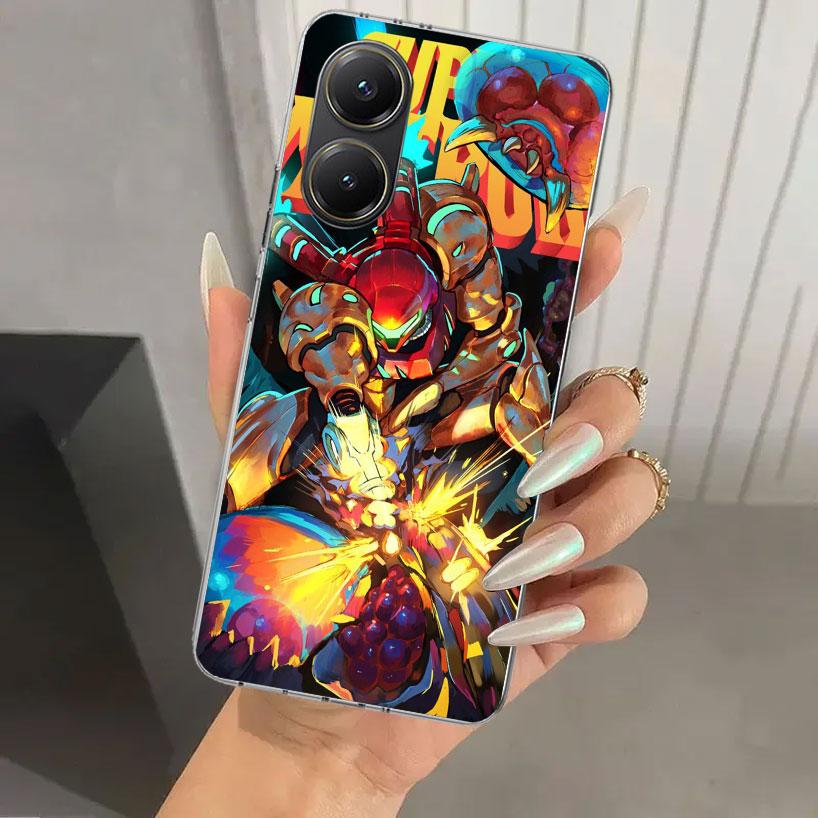 Game M-Metroids Phone Case for Xiaomi Poco X5 X6 X7 Pro F7 Ultra M7 Redmi 15 15C 13 13C 12 12C 10 10A 10C 9 9A 9C 9T Shell Poco