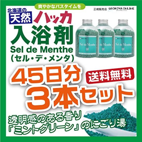 

of Kitami Hakka Tsusho Bath Salts Sel de Menthe Value Bottle Set of 3 1350g [Set 3]