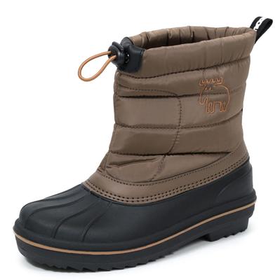 Mozu Bean Down Boots, Inner Boa, Elastic Cuffs, Women's, Camel, Size 23cm
