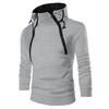 Men's Hoodies Long Sleeve Sweatshirts  Top Jacket Zipper Hooded Pullover High Neck Coat Black Sweater Plus Size