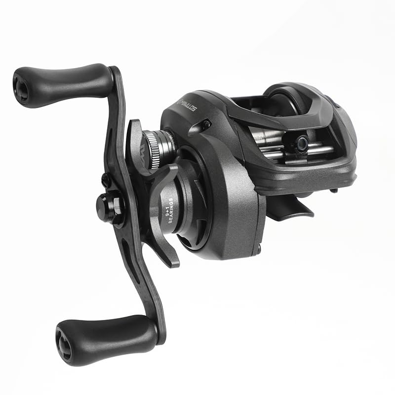 

Mavllos Resolute Ultralight Baitcasting Lure Weight Carbon 4kg Braking 20 Level Magnetic Handle Reel, 7.11 Ratio, 9+1 Bearings, 2-22g, Frame,