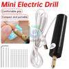 Přenosná mini elektrická vrtačka Ruční rotační sada Pero pro rytí šperky Nástroje pro výrobu epoxidové pryskyřice kutily ze dřeva