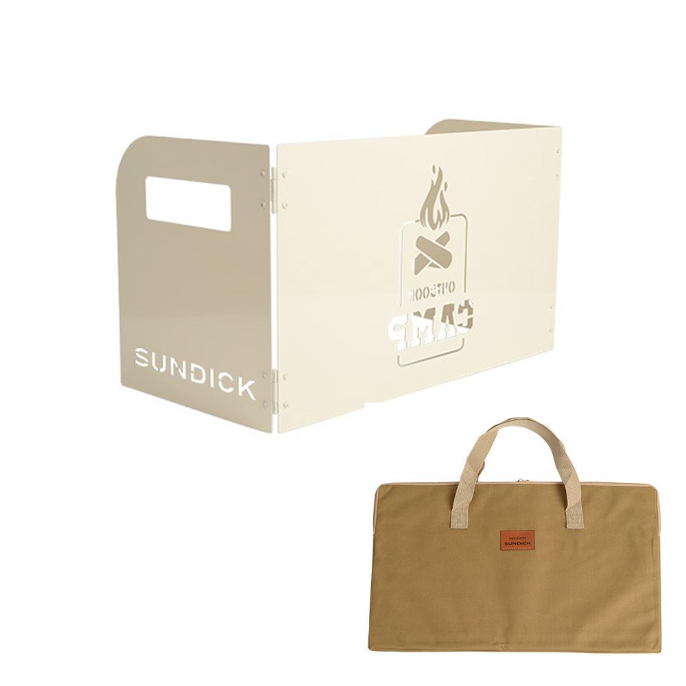 

Ветрозащитный экран для уличной печи, складной, с тремя пластинами, легкий, из углеродистой стали бежевый