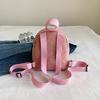 Damen Corduroy Rucksack Schüler Schultasche Reise Rucksack Mini Rucksack