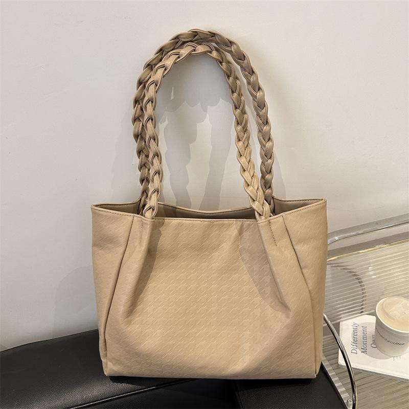 2025 Large Capacity Women's Soft Leather Shoulder Bag - Fashionable Handbag for Students