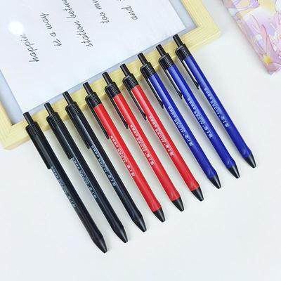 A2 0,7 mm Dreieckiger Klick-Kugelschreiber - Blau, Rot, Schwarz - Angenehmes Schreibgefühl, Ideal für Schüler