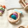 5 pezzi di giocattoli in legno Montessori per neonati, bambini, possono masticare, sonagli per le mani, giocattoli per l'educazione prescolare, formazione dell'udito, regalo di nascita