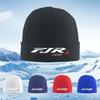White FJR logo 1300 design red bar black background Men Women Unisex Knitted Hat Beanie Pullover Cap Winter Thermal Warm Christm