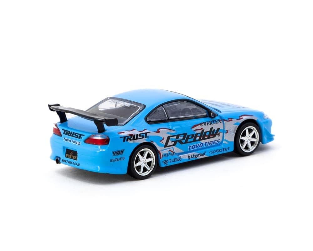 Tarmac Works 1/64 Scale VERTEX Nissan Silvia S15 Greddy Tarmac Works VERTEX Silvia MiJo Exclusive Diecast Car [Parallel Import]