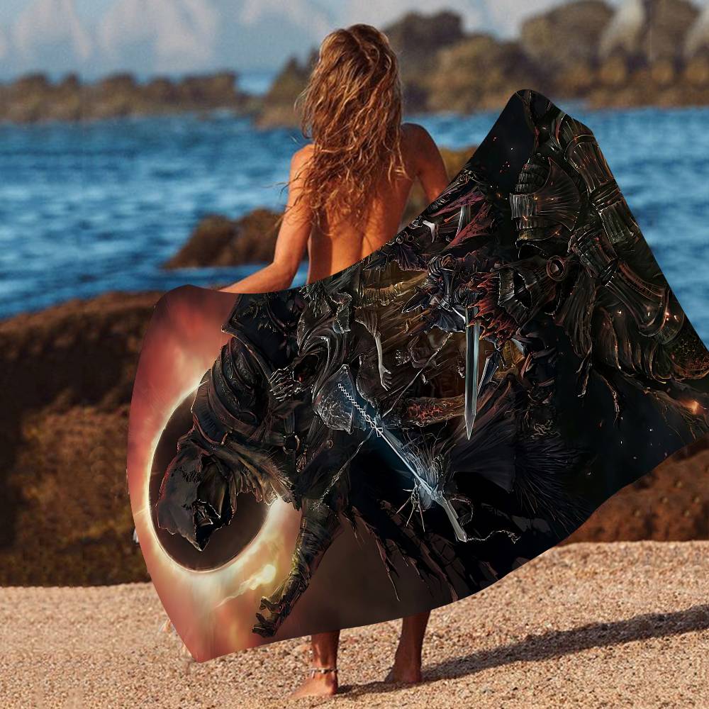 Game Dark Souls Microfiber Beach Towel Absorbent Quick Dry Soft Yoga Swimming Resort Mountain Climbing Towel