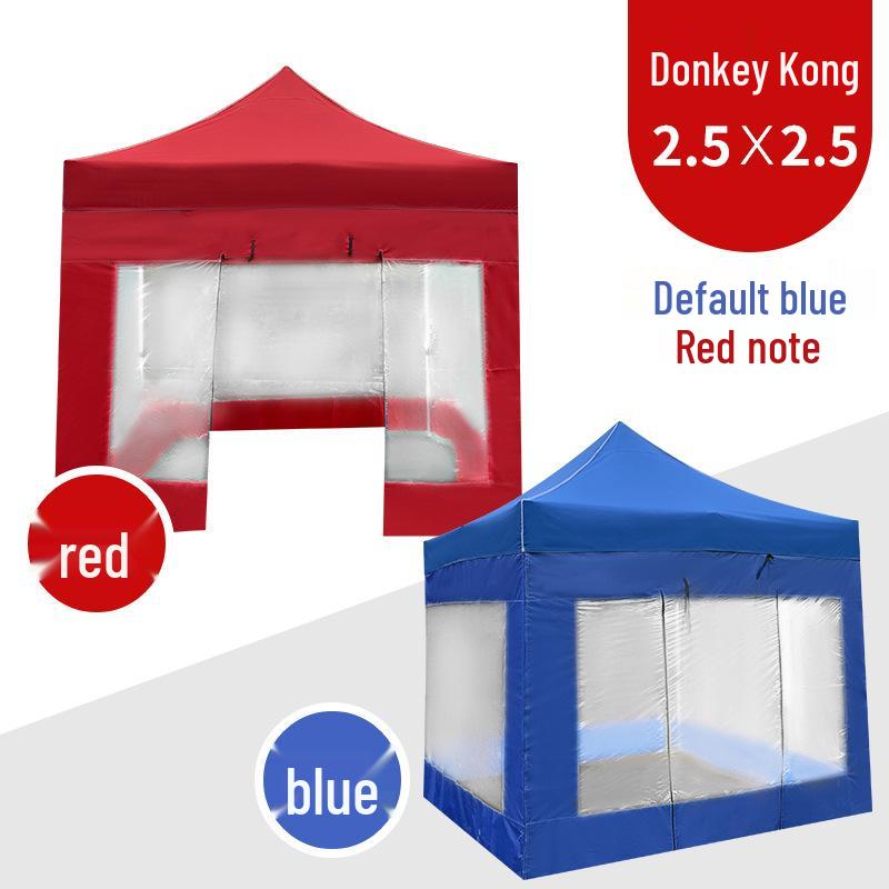Large Telescopic Outdoor Advertising Tent: Folding Rainproof Canopy and Sunshade with Four-Legged Design