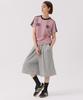 AWESOME STUDIO Pintuck Wide Bermuda Sweatpants Melange Grey