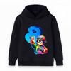 Kids Boys Girls Casual Hoodie, Cool Gamer Character Print Long Sleeve Pullover Hooded Sweatshirt for Daily Wear