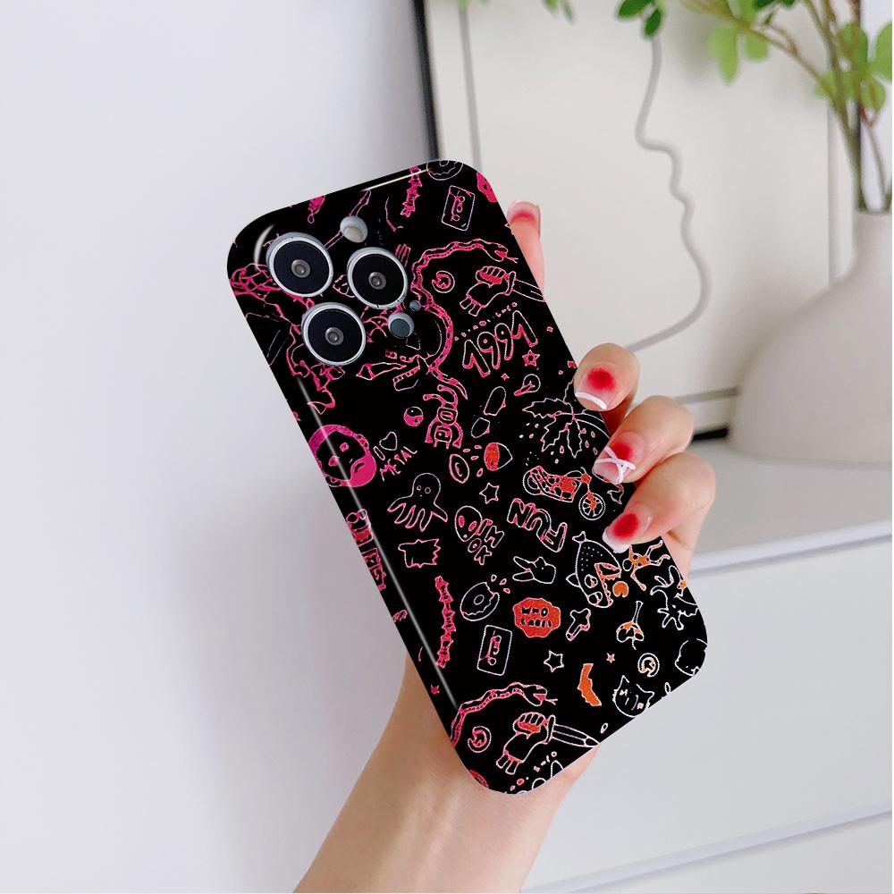 All-inclusive Film Phone Case Cartoon Fashion Design Hard Shell Full Cover Camera Protection Case for Samsung Xiaomi Poco Redmi Infinix Tecno