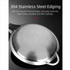 Skimmer Spoon 304 Stainless Steel Grease Filter Spoon, Kitchen Cooking Fine Mesh Food Strainer for Filtering Oil and Foam