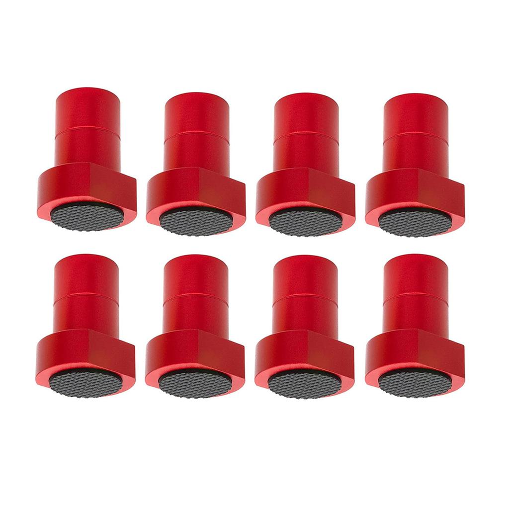 8Pcs Bench Dogs Aluminum Alloy Non Slip Bench Brake Inserts Woodworking Clamp for Milling Cutting 3/