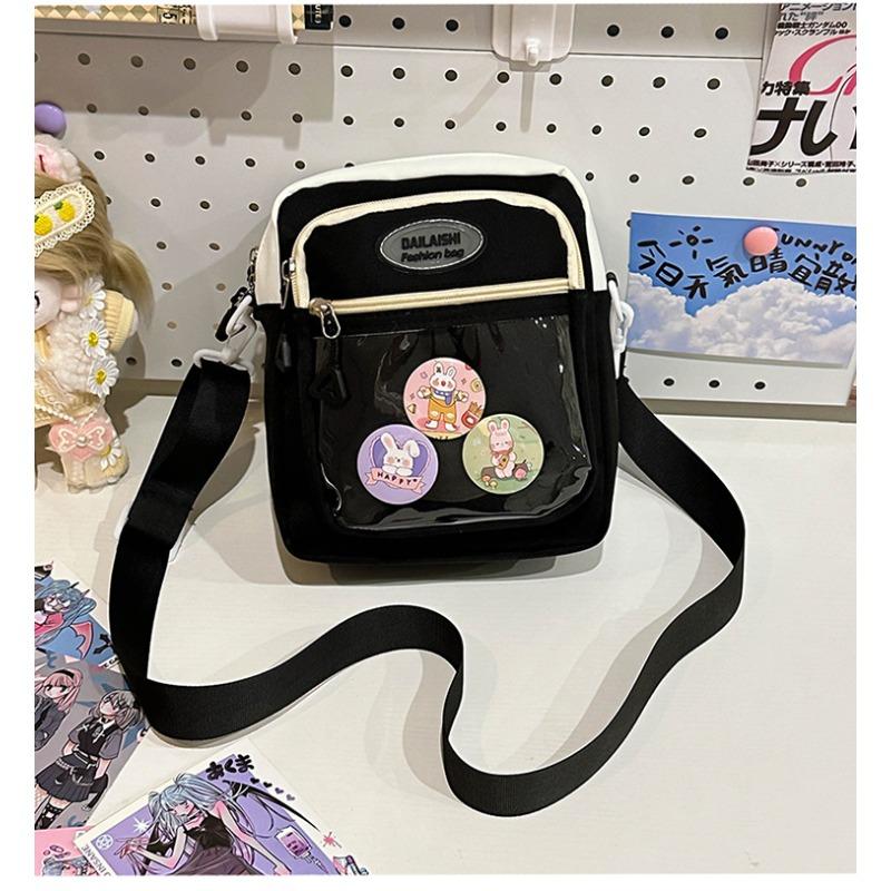 Neue transparente Umhängetasche Damen Freizeit Einfach Student Mode Schmerztasche Tasche Personalisierte Handytasche