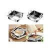 Kitchen Hot Pot Easy to Clean Easy Carrying Convenient Fast Cooking Square Cookware for Hiking Party Restaurant Camping Picnic