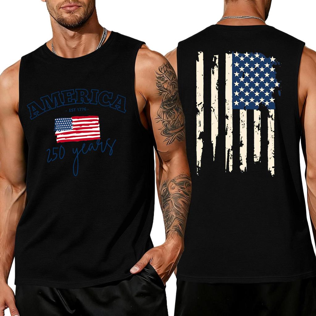 Herren Hemden 4. Juli USA Muskel Tanktops Patriotische Tanktops
