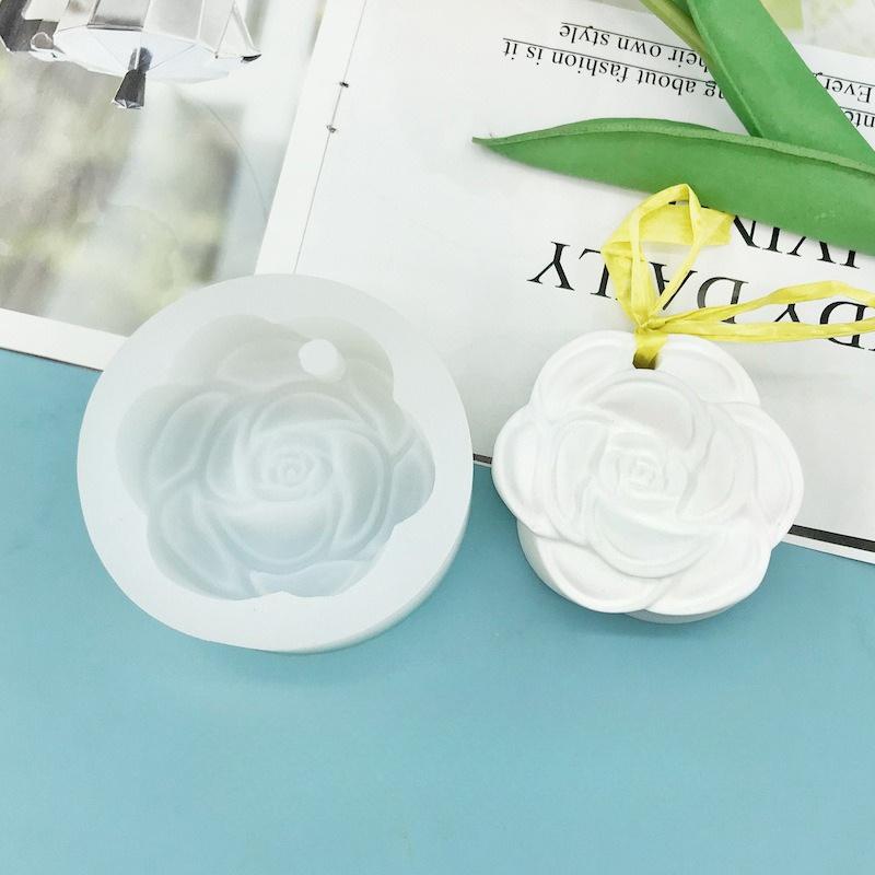 1 шт. Гортензия Камелия Гипс Ароматерапия Подвесная Табличка DIY Ручная Работа Силиконовая Форма