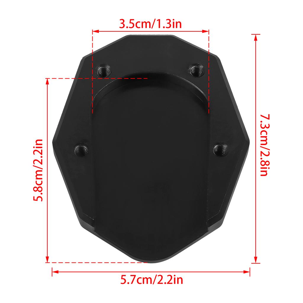 För YAMAHA NMAX155 N-MAX NMAX 155 XMAX 300 X-MAX300 2015-2025 CNC Sidostöd Fot Sidostöd Förlängare Förstorare Stödfat Platt
