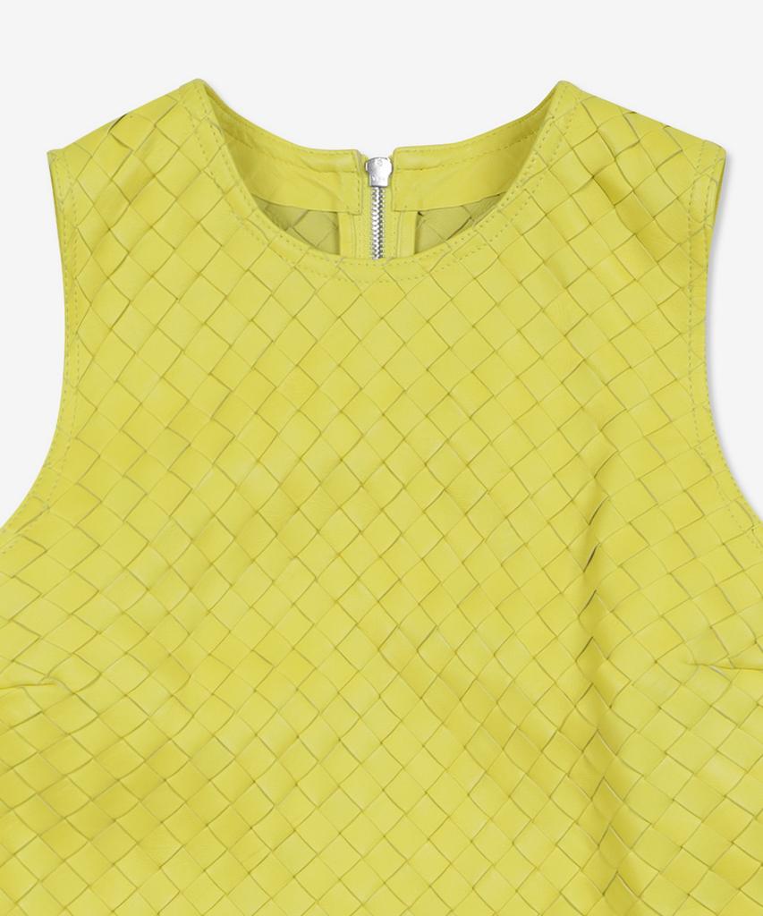 Bottega Veneta Intrecciato Mini Dress - Yellow / 727797V2Jg07193