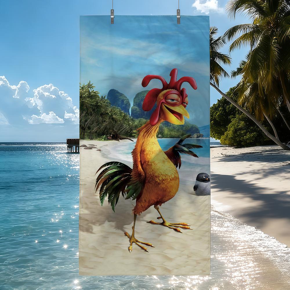 Funny Chicken Joe Towel Quick Drying Beach Towels Are Suitable For Swimming Pools Camping Yoga And The Gym