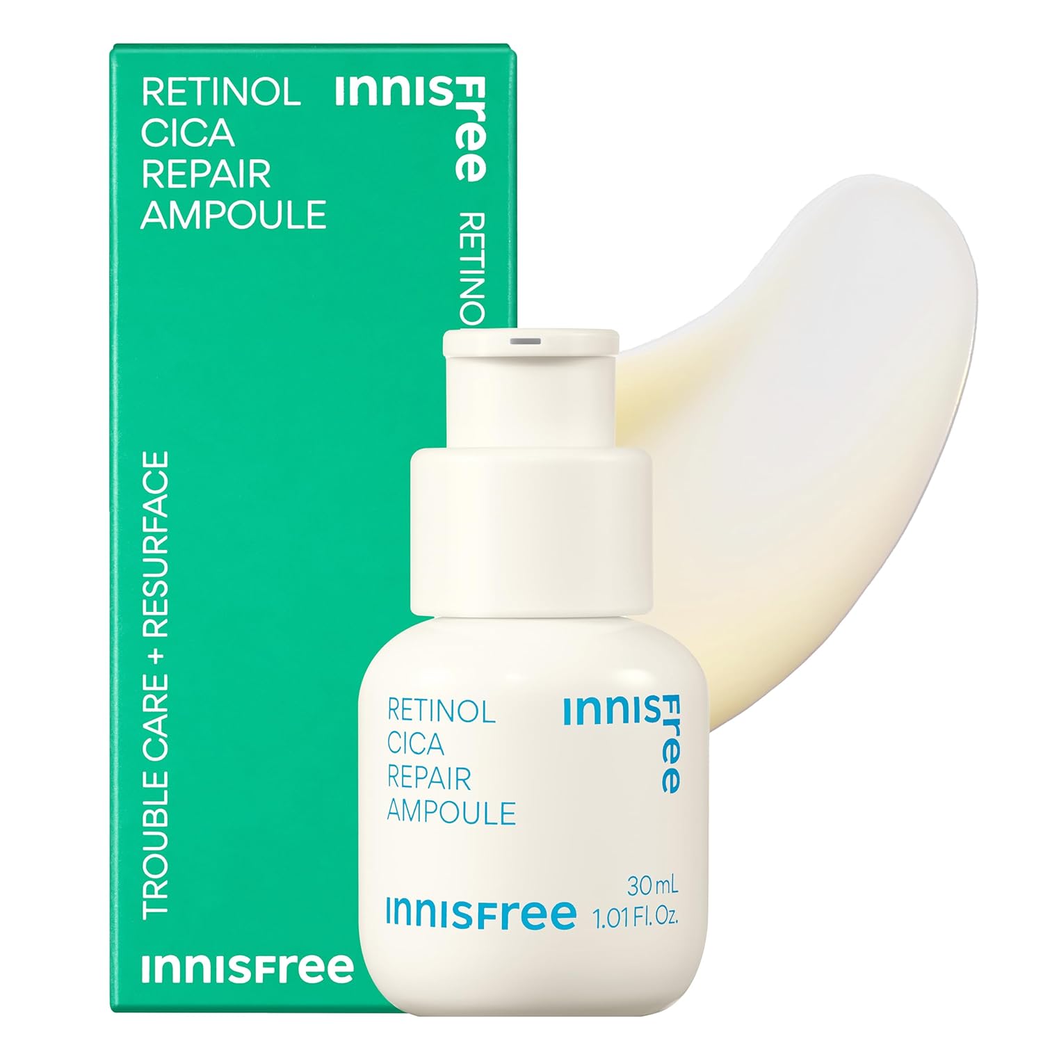 

Сыворотка Innisfree Retinol Cica Repair 30 мл - Оригинальный продукт Уход за проблемной кожей Эссенция Увлажнение Гидратация Кожа Низкое раздражение Чувствительная Домашний Сухая