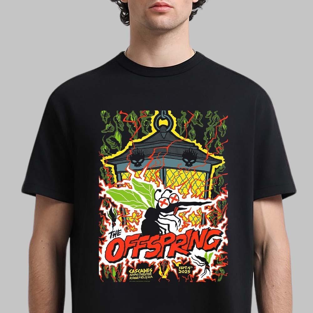 The Offspring Ridgefield Washington 2025 Concert Tee, September 4 2025 Unisex Unisex T-Shirt L