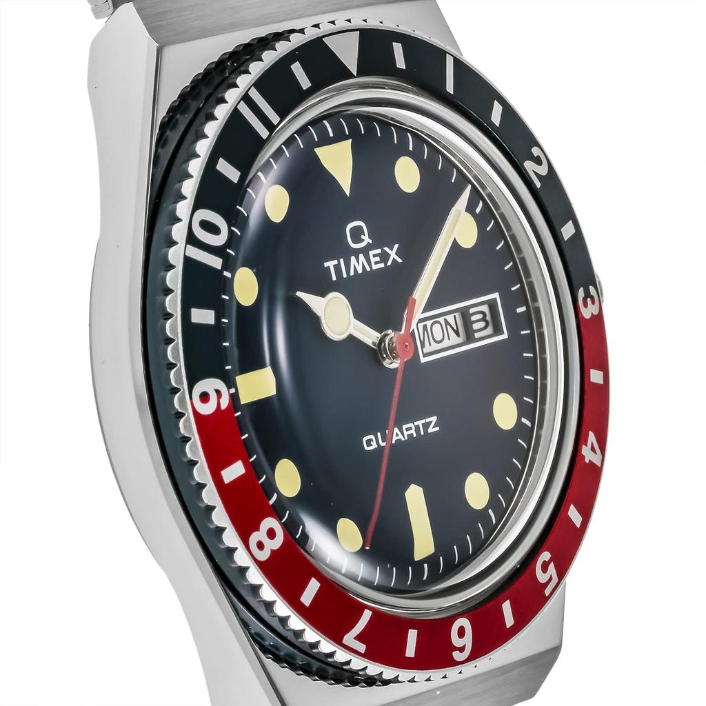 TIMEX Men's Q Watch, Blue and Red, TW2T80700 [Parallel Import]