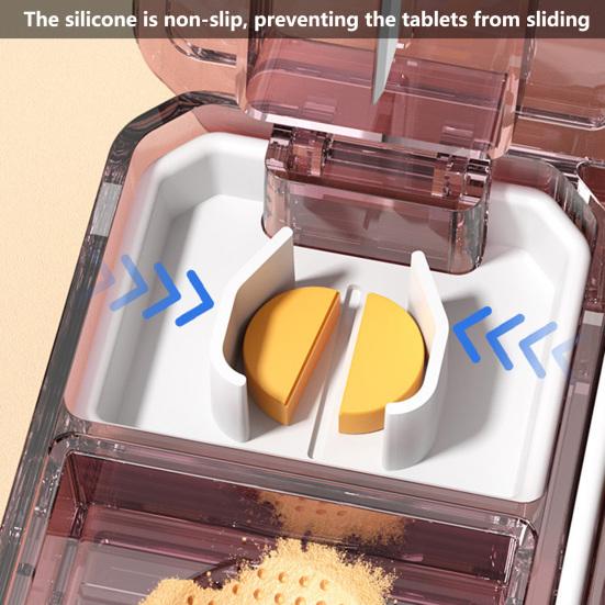 Pouzdro na pilulky s více přihrádkami Venkovní napájení Kompaktní dělicí dělič na řezání tablet Dobré řezání Ekologické