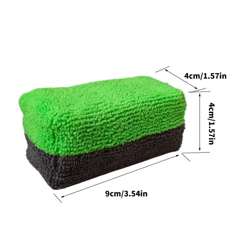 Pack Of 3 Microfiber Applicators High Absorbency & Reusable Designs Double  Sided Microfiber Sponges set for Car Coating