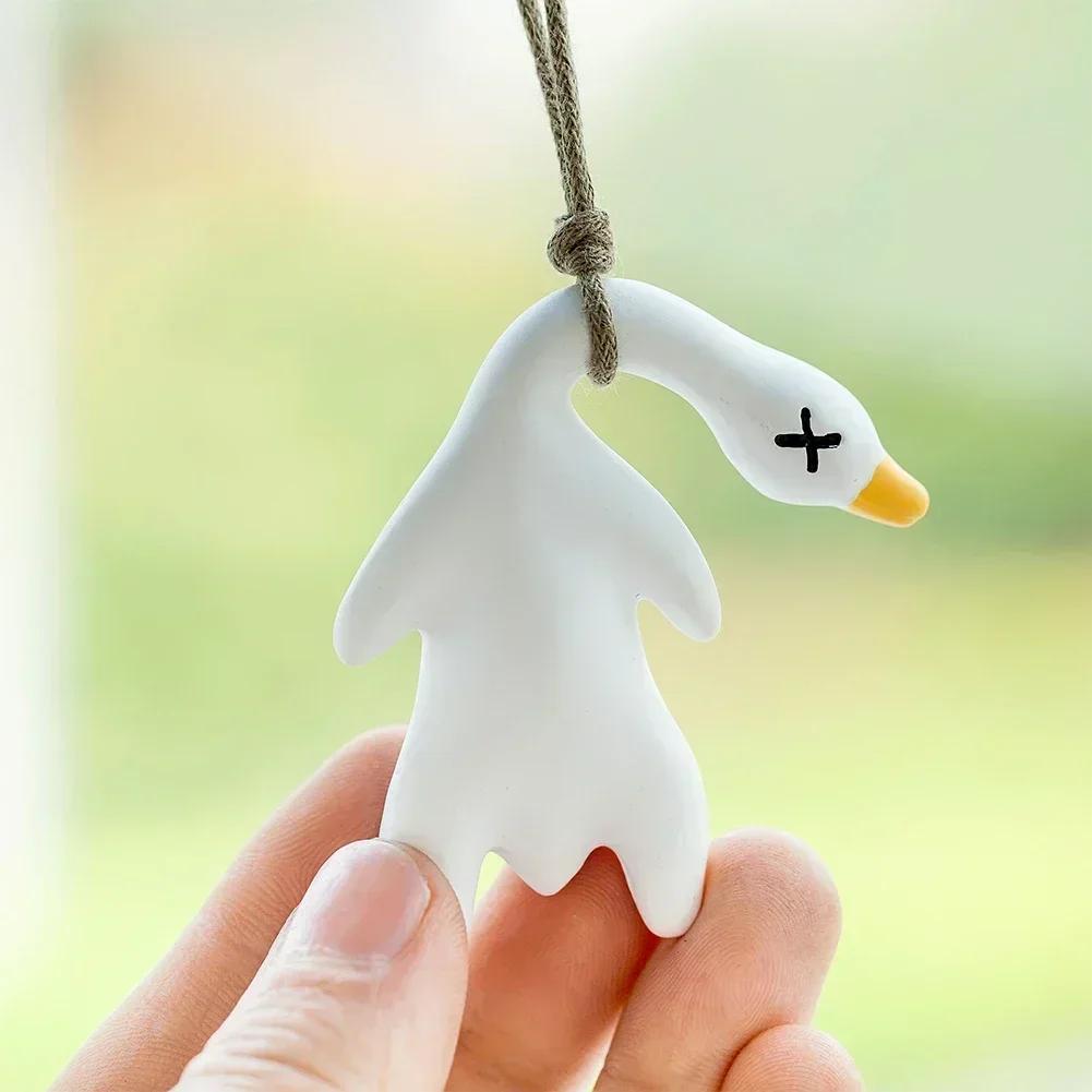 Interesting Color-changing Roast Duck Funny Car UV Temperature-sensing Color-changing Pendants Creative Jewelry Interior Pendant